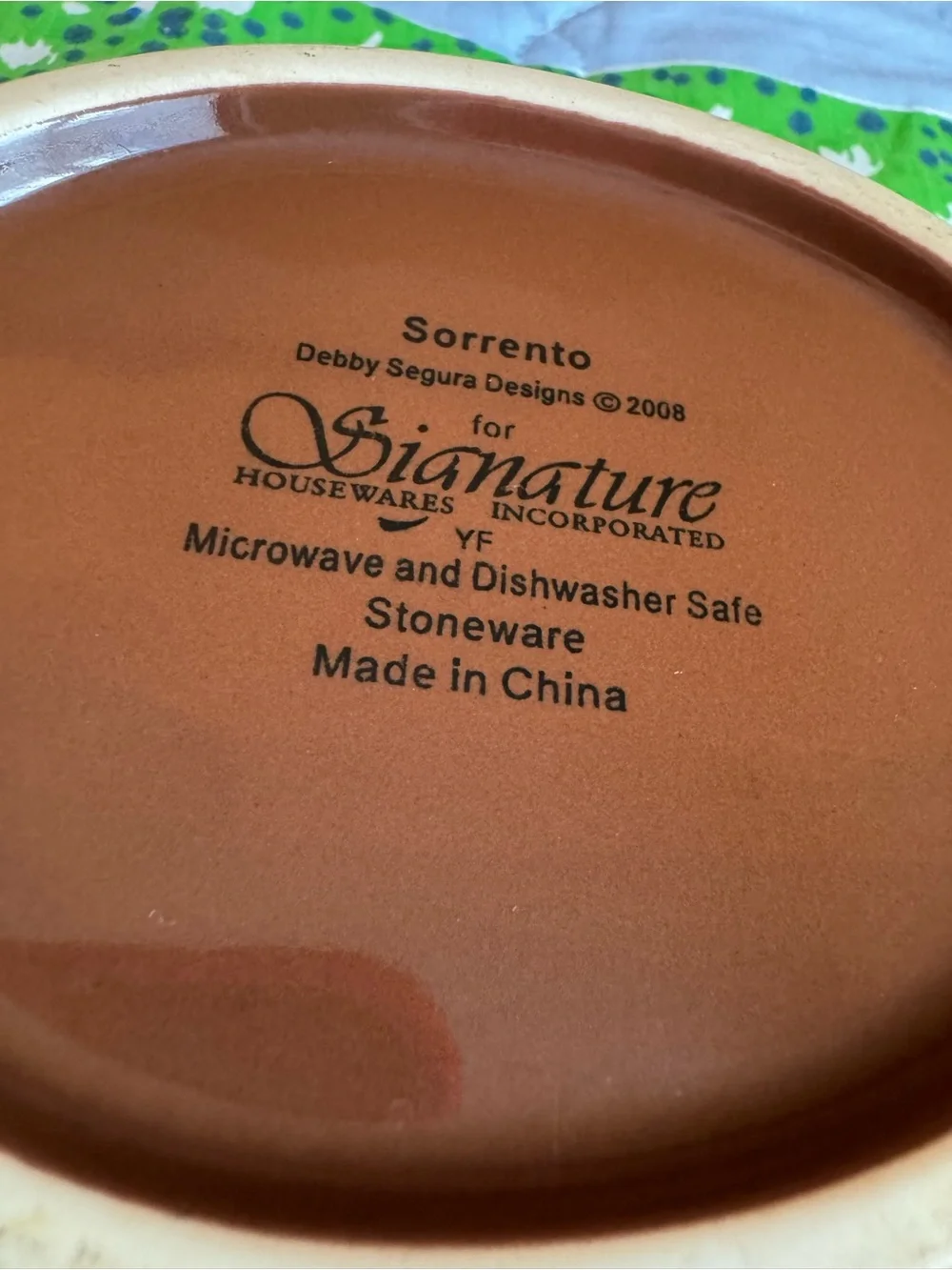 Sorrento Signature Stoneware Brown Spoon Rest by Debbie Segura Designs 2008